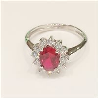 Anello Vidali Gioielli Donna in Oro bianco Zircone ANOR-50-34 - ANOR-50-34